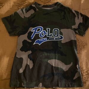 Polo by Ralph Lauren Kids Green Camouflage Tee